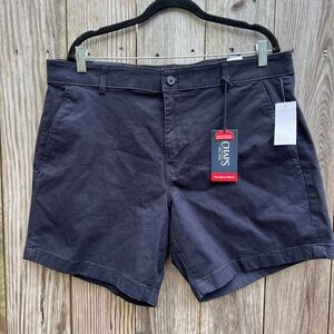 CHAPS Flex Waistband Navy Blue Stretch Shorts Mens 38